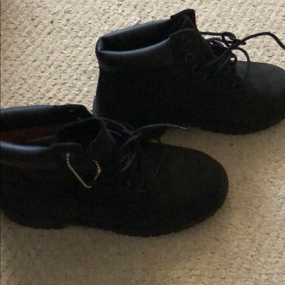 Black Timberland boots